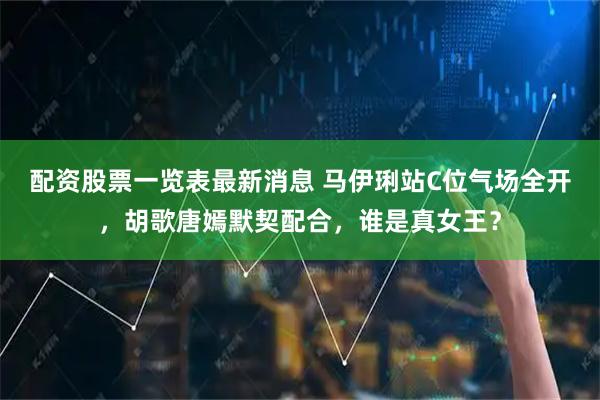 配资股票一览表最新消息 马伊琍站C位气场全开，胡歌唐嫣默契配合，谁是真女王？